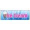 Signmission Ice Cream 1 Banner Heavy Duty 13 Oz Vinyl with Grommets Single Sided B-72 Ice Cream 1 - alternate 1